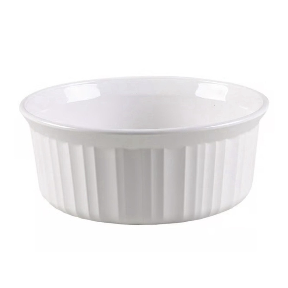 Corning French White F-5-B Round 1.5 Quart Baking Dish